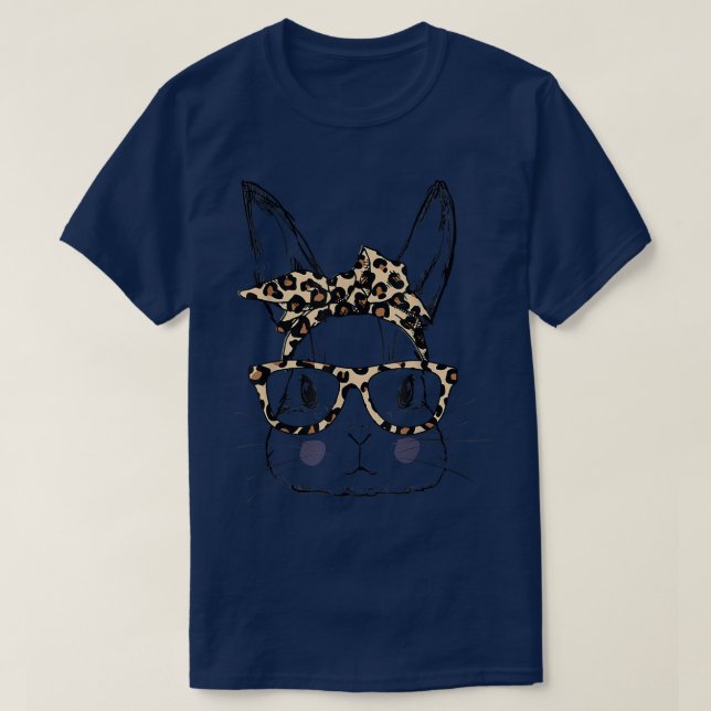 Camiseta Bandana Páscoa De Rosto Bonito (Frente do Design)