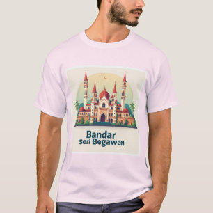 Camiseta Bandar Seri Begawan Com Cúpulas Vermelhas