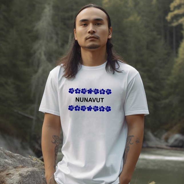 Camiseta Bandas Azuis Aloha de Nunavut (Criador carregado)
