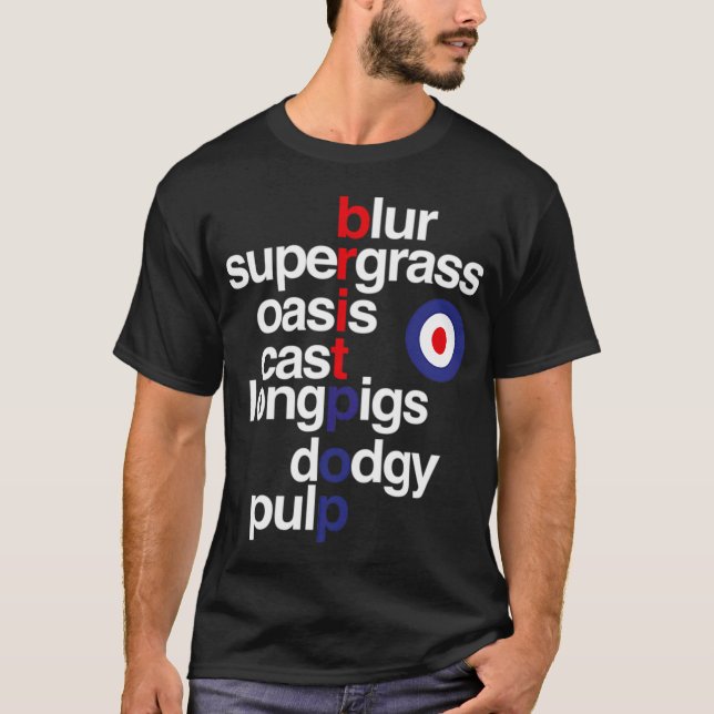 Camiseta Bandas Britpop (Frente)