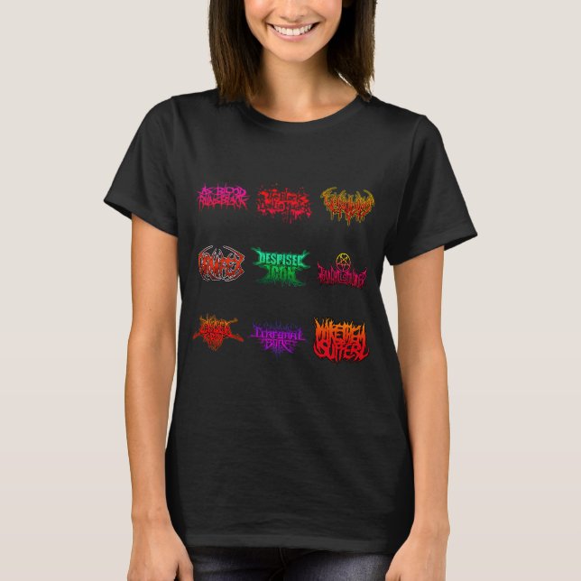 Camiseta Bandas de Deathcore (Frente)