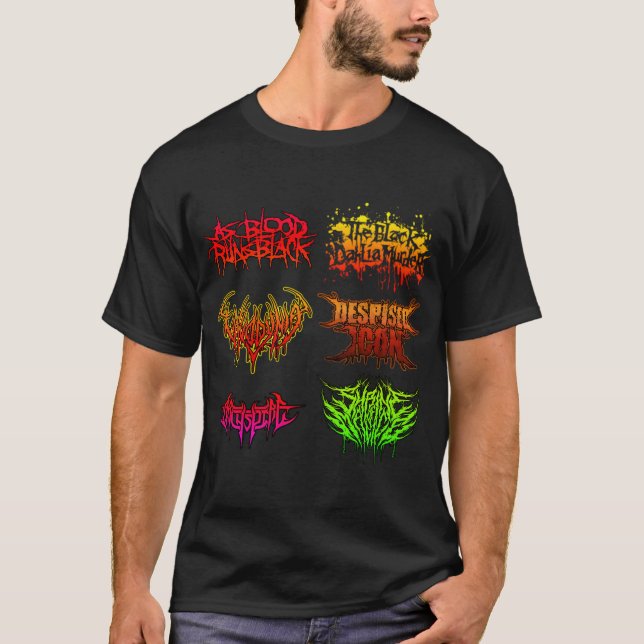 Camiseta Bandas de Deathcore (Frente)