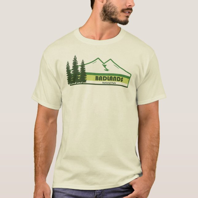 Camiseta Bandas do Parque Nacional das Badlands (Frente)