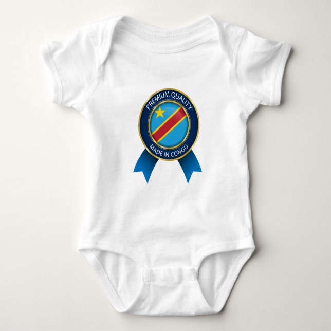 Camiseta Bandeira abstrata de Congo, a República (Frente)