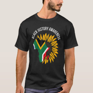 Camiseta Bandeira Africana Flor Legal História Negra Sensib