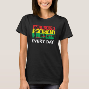 Camiseta Bandeira Africana Forçada Pé Negro História Mês