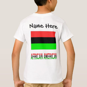 Camiseta Bandeira Afro-Americana da Diáspora Africana Perso