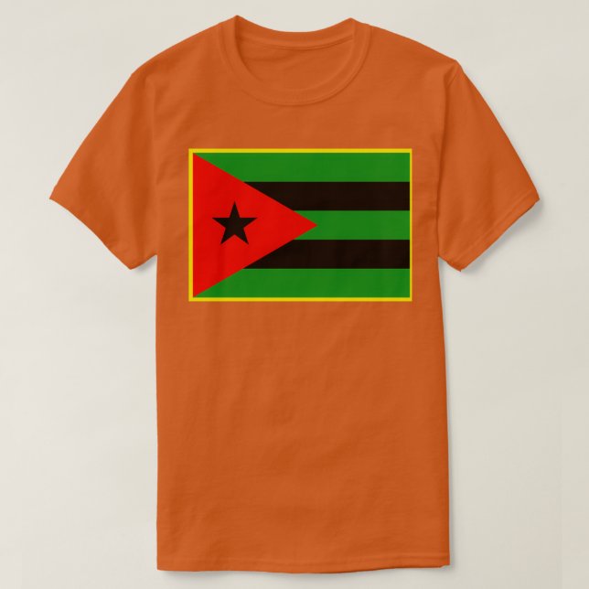 Camiseta Bandeira Afro-Cubana (Frente do Design)