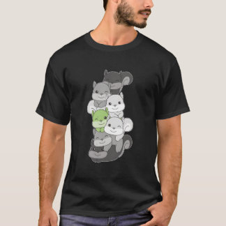 Camiseta Bandeira Agênero Mês do Orgulho Esquilo Agênero LG