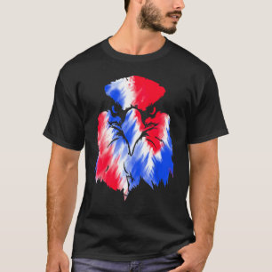 Camiseta Bandeira Águia Americana 4 de Julho EUA Tie Dye In