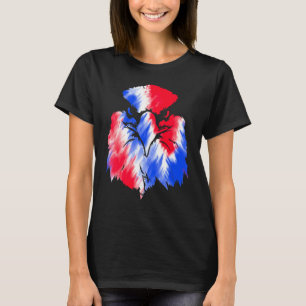 Camiseta Bandeira Águia Americana 4 de Julho EUA Tie Dye In