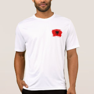 Camiseta bandeira albanesa