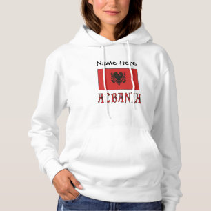 Camiseta Bandeira Albanesa Personalizada