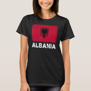 Camiseta Bandeira Albânia apoia Pessoas albaneses
