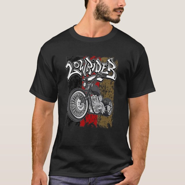 Camiseta Bandeira Alemã Latino Vicla Cholo Motocicletas Low (Frente)