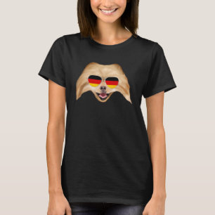 Camiseta Bandeira Alemã Pomerânia Cão Alemão