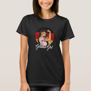 Camiseta Bandeira Alemã Rapariga Alemã