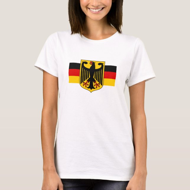 Camiseta Bandeira alemã Tee, Emblem, Alemanha de moda (Frente)