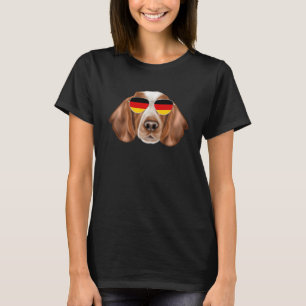 Camiseta Bandeira Alemã Welsh Springer Spaniel Dog Alemanha