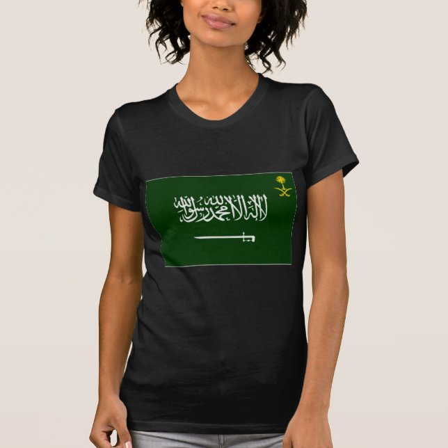 Camiseta Bandeira Alt de Arábia Saudita (Frente)