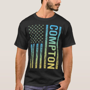 Camiseta Bandeira Amarela Azul - Compton
