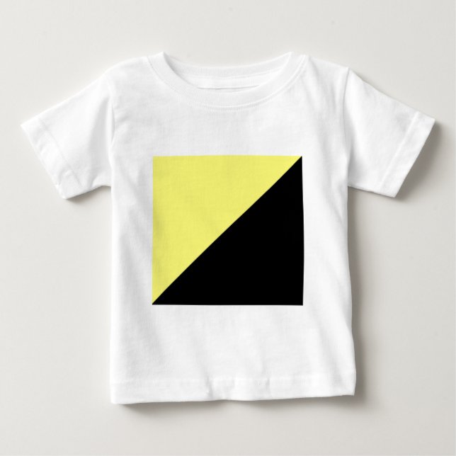 Camiseta Bandeira amarela & preta do capitalismo de Anarcho (Frente)