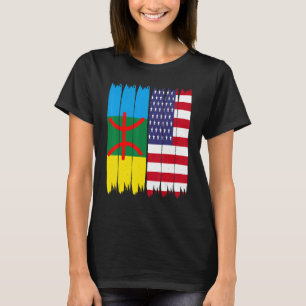 Camiseta Bandeira amazigh americana orgulhosa de Bberber Ka