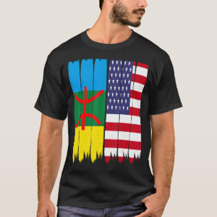 Camiseta Bandeira amazigh americana orgulhosa de Bberber Ka