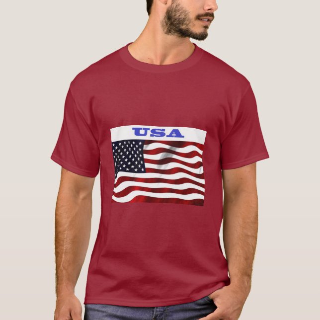Camiseta bandeira americana (Frente)