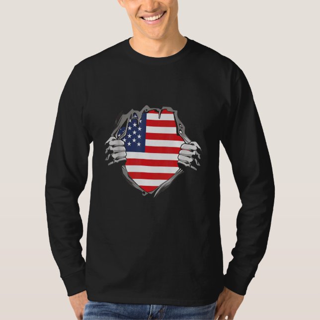 Camiseta bandeira americana (Frente)