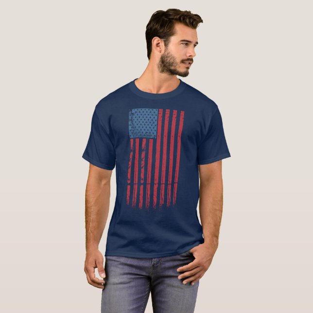 Camiseta Bandeira Americana (Frente Completa)