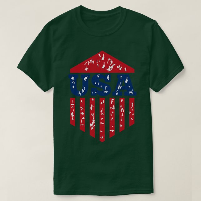 Camiseta Bandeira Americana (Frente do Design)