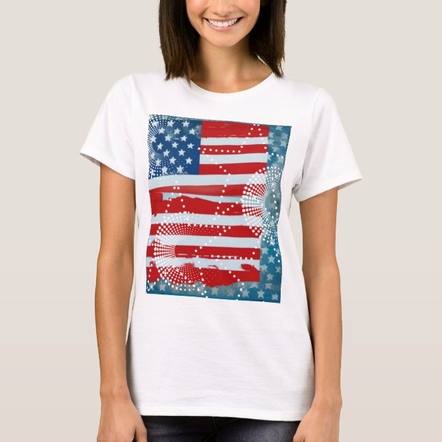 Camiseta Bandeira Americana (Frente)