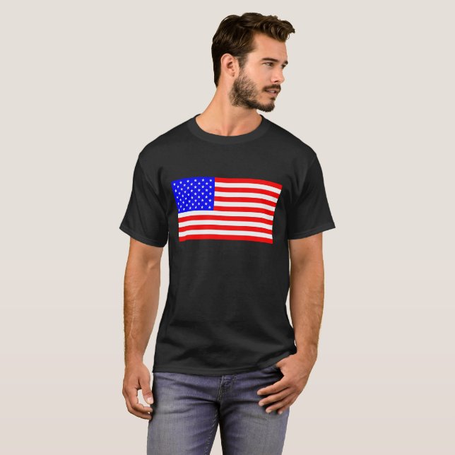 Camiseta Bandeira Americana (Frente Completa)