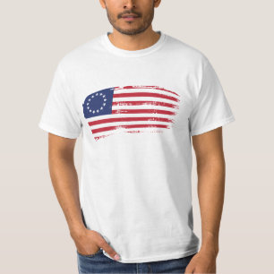 Camiseta Bandeira americana   1776 patriótico de Betsy Ros