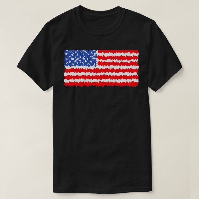 Camiseta Bandeira Americana 4 (Frente do Design)