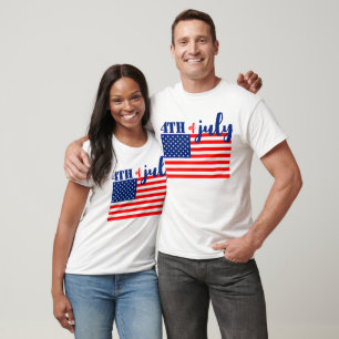 Camiseta Bandeira Americana 4 de Julho