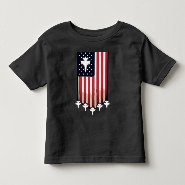 Camiseta Bandeira Americana 4 de Julho-65079 (Frente)