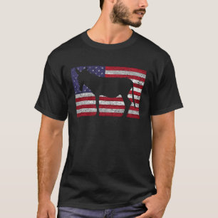 Camiseta Bandeira Americana 4 de julho Patriótica Donkey
