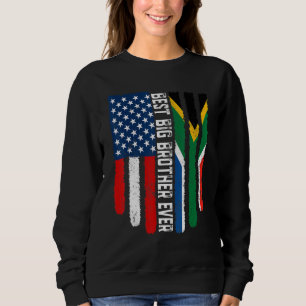 Camiseta Bandeira Americana África do Sul Melhor Irmão Gran