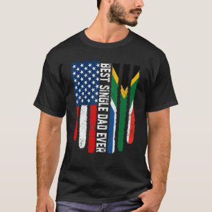 Camiseta Bandeira Americana África do Sul Melhor Pai Soltei