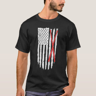 Camiseta Bandeira Americana Angustiada Bateria Incrível Pat