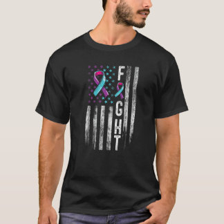 Camiseta Bandeira Americana Angustiada Prevenção ao Suicídi