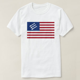 Camiseta Bandeira Americana Anti-Fascista