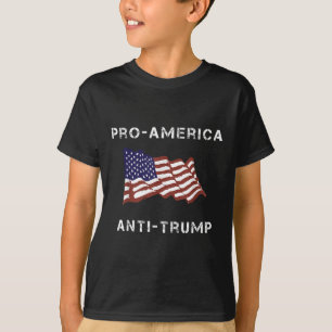 Camiseta Bandeira Americana Anti-Trump Pro-américa