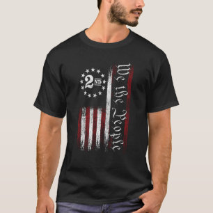 Camiseta Bandeira Americana Antiga Vintage Patriota Pro 2A