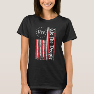 Camiseta Bandeira Americana Antiga Vintage Patriótica 1776