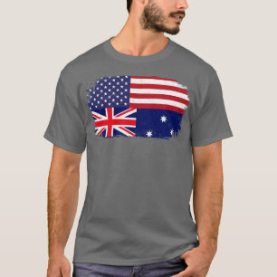 Camiseta Bandeira Americana Australiana