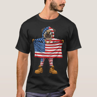 Camiseta Bandeira Americana Bandeira Dos EUA 4 De Julho Pat