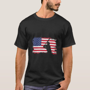 Camiseta Bandeira Americana Baseball Roupa Baseball 2